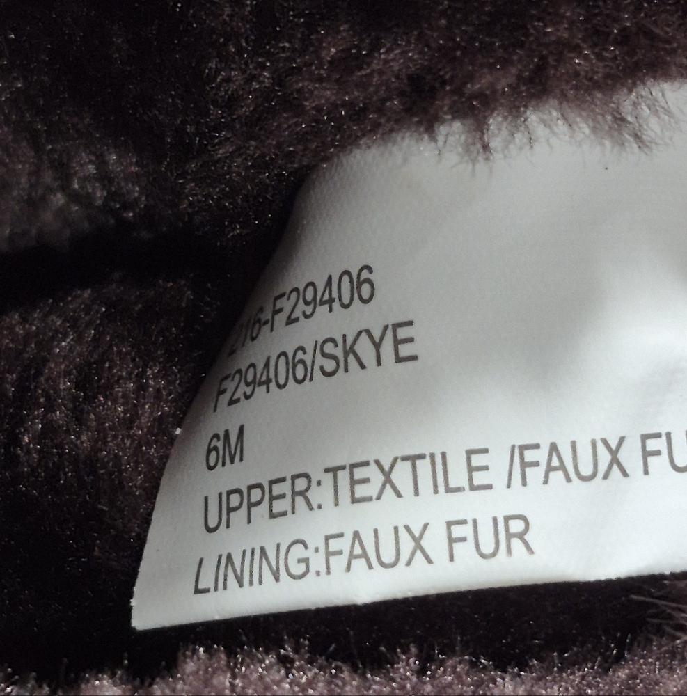 Like New! White Mountain Faux Suede And Fur Boots - Picture 7 of 9